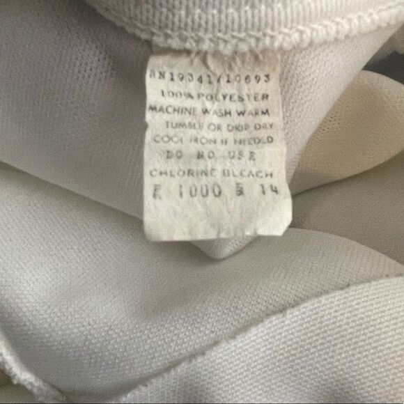 Vintage Polyester White Blouse - Picture 4 of 7